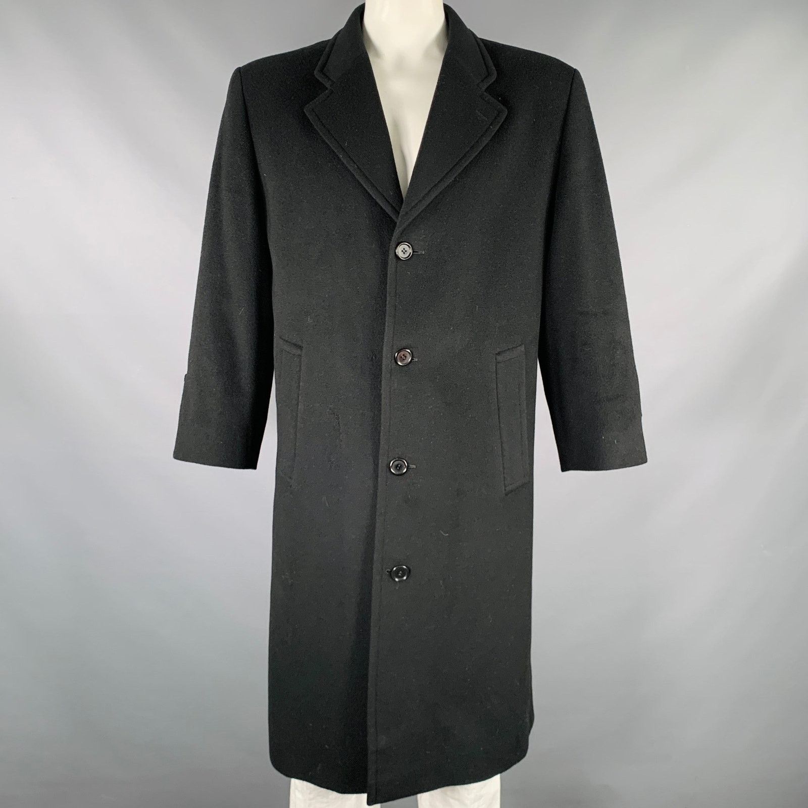Other BILLY BLUE Size 48 Black Cashmere Single Breasted Coat Size US XXL / EU 58 / 5 - 1 Thumbnail