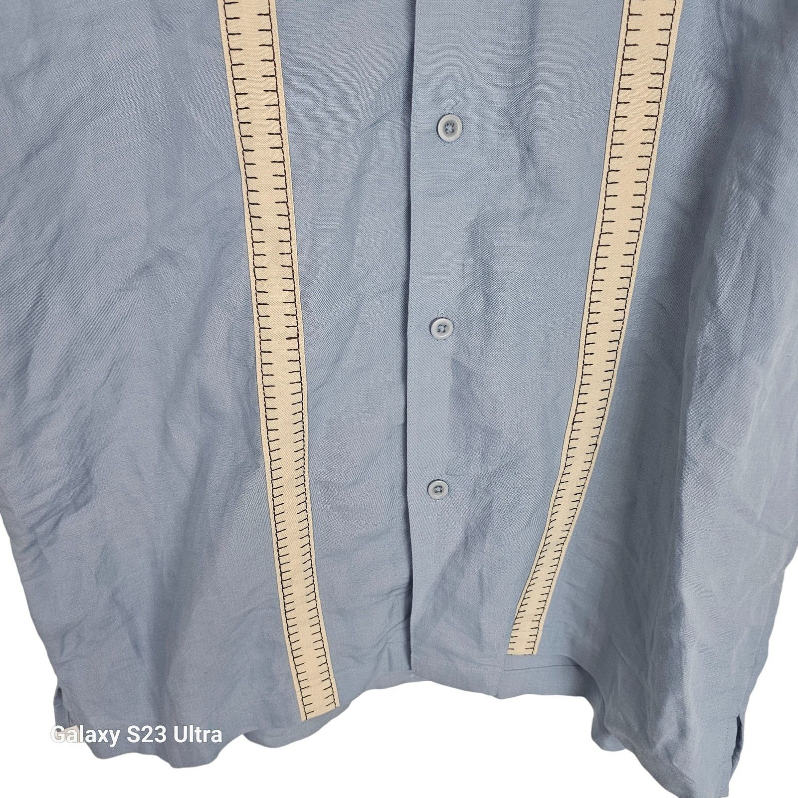 Cubavera Cubavera Mens Button Shirt Size L Resortwear Travel Beach Size US L / EU 52-54 / 3 - 3 Thumbnail