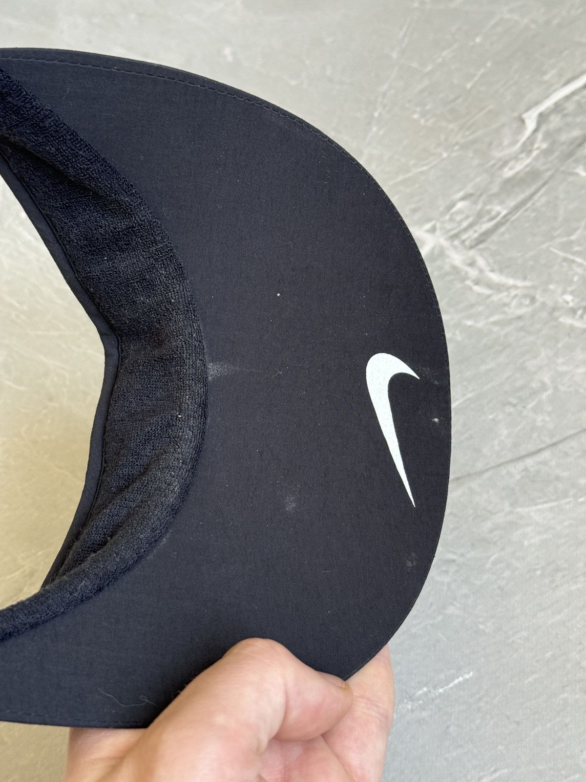 Nike Vintage 90s Nike Visor Hat Cap Spellout Swoosh Size ONE SIZE - 9 Thumbnail