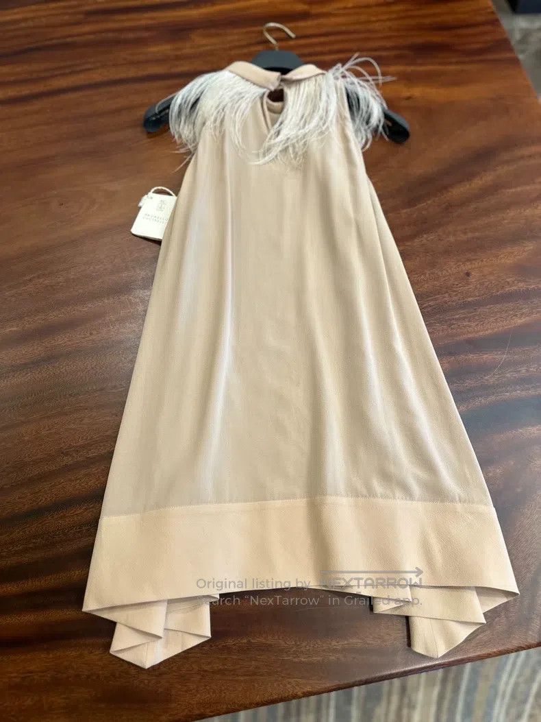 Brunello Cucinelli Brunello Cucinelli Feathered Sleeveless Top Size M / US 6-8 / IT 42-44 - 6 Thumbnail