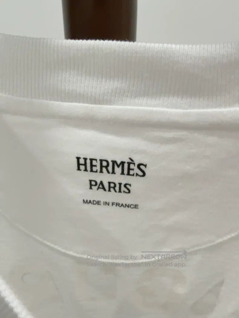 Hermes Hermes Classic white totem short-sleeve T-shirt Size XS / US 0-2 / IT 36-38 - 2 Thumbnail