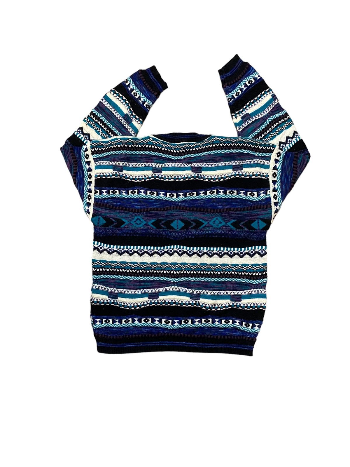 Japanese Brand × Vintage Vintage baggy Coogi style knitwear skater sweater 1990s Size US L / EU 52-54 / 3 - 2 Thumbnail