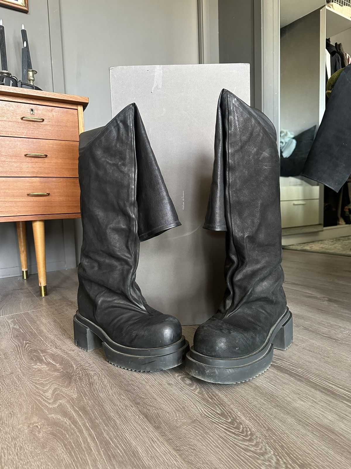Rick Owens Rick Owens Flared Bogun RARE LEATHER Size US 11 / EU 44 - 1 Thumbnail