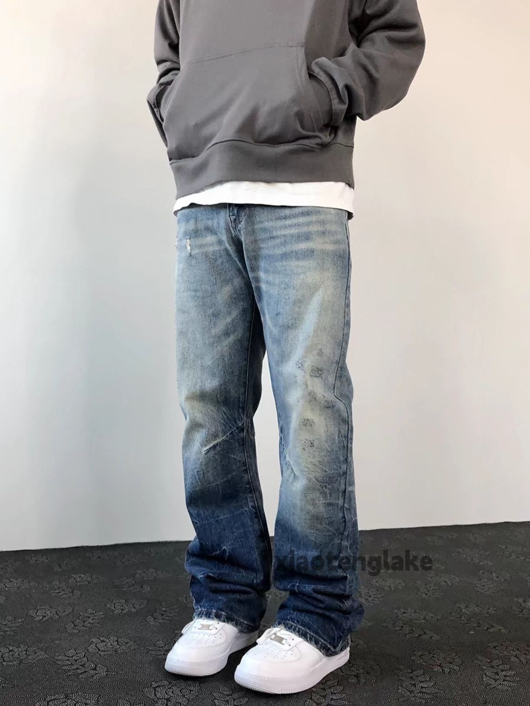Jean × Vintage utility washed faded cleanfit yuppie punk gradient jeans Size US 34 / EU 50 - 1 Thumbnail