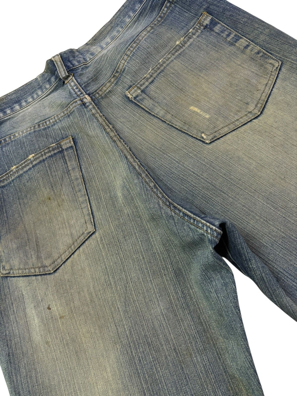 Japanese Brand Vtg Ezaki Shoji Distressed Mud Wash Jeans Size US 35 - 6 Thumbnail