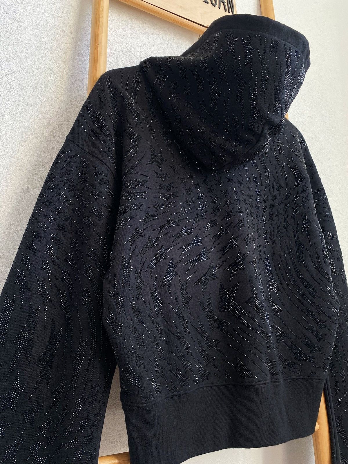 Mugler Mugler x H&M Black Rhinestone Embellished Hoodie Size S Size US S / EU 44-46 / 1 - 17 Thumbnail