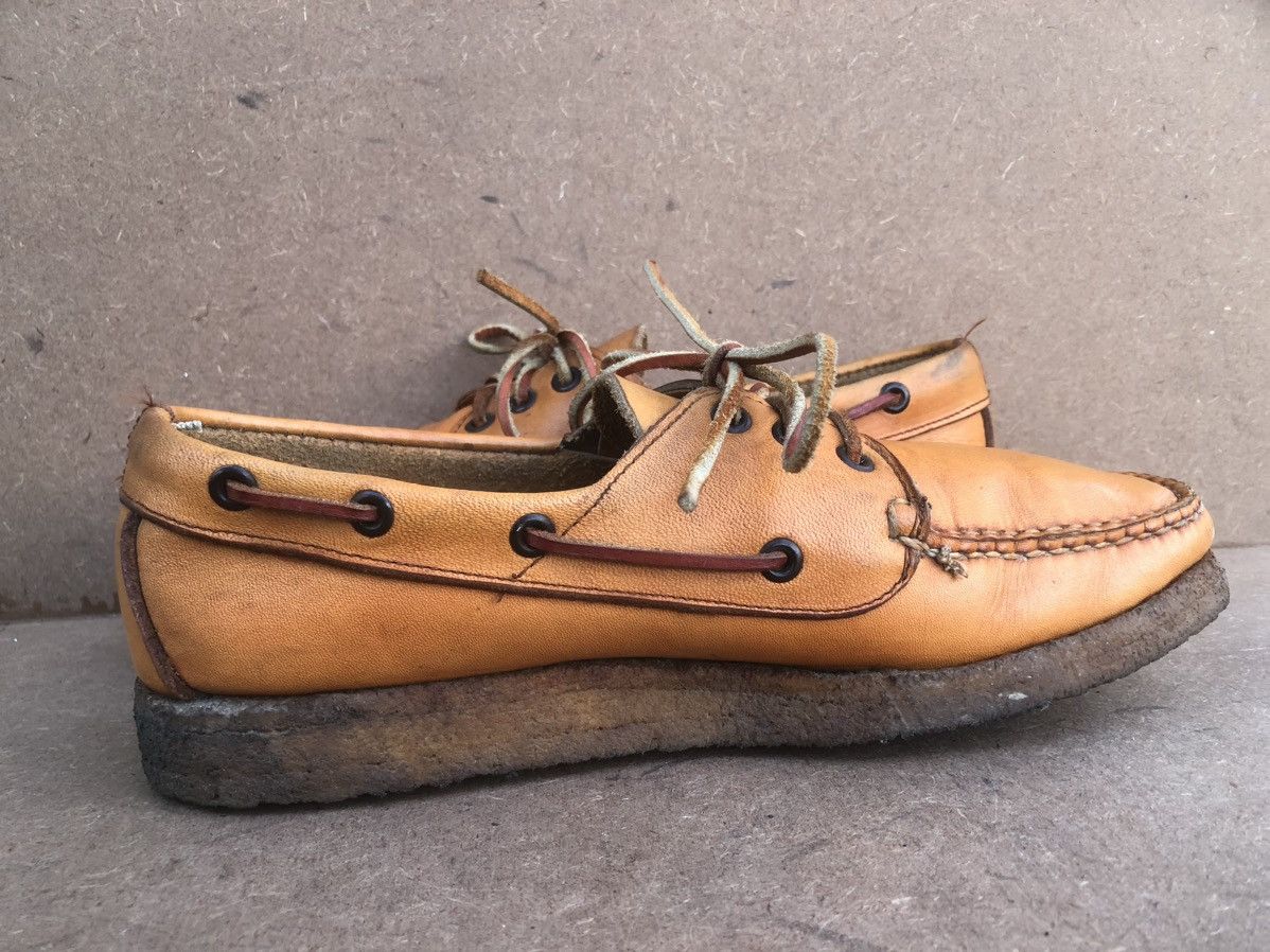 Quoddy Quoddy Brown Leather Men’s Boat Shoes Size 8.5 Size US 8.5 / EU 41-42 - 6 Thumbnail