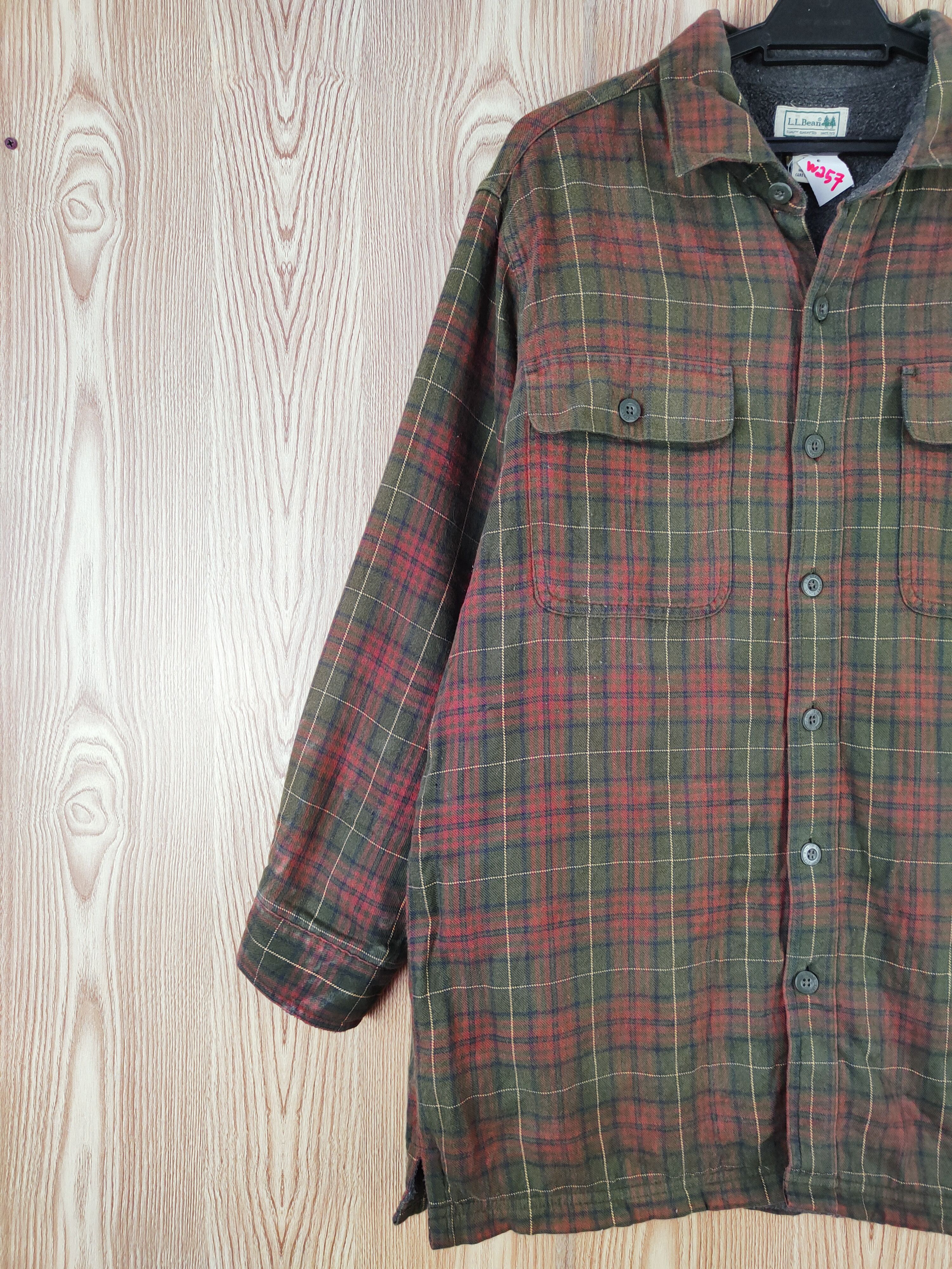 Japanese Brand × L.L. Bean L.L.Bean Olive Red Button checkered jacket #W259 Size US M / EU 48-50 / 2 - 4 Thumbnail