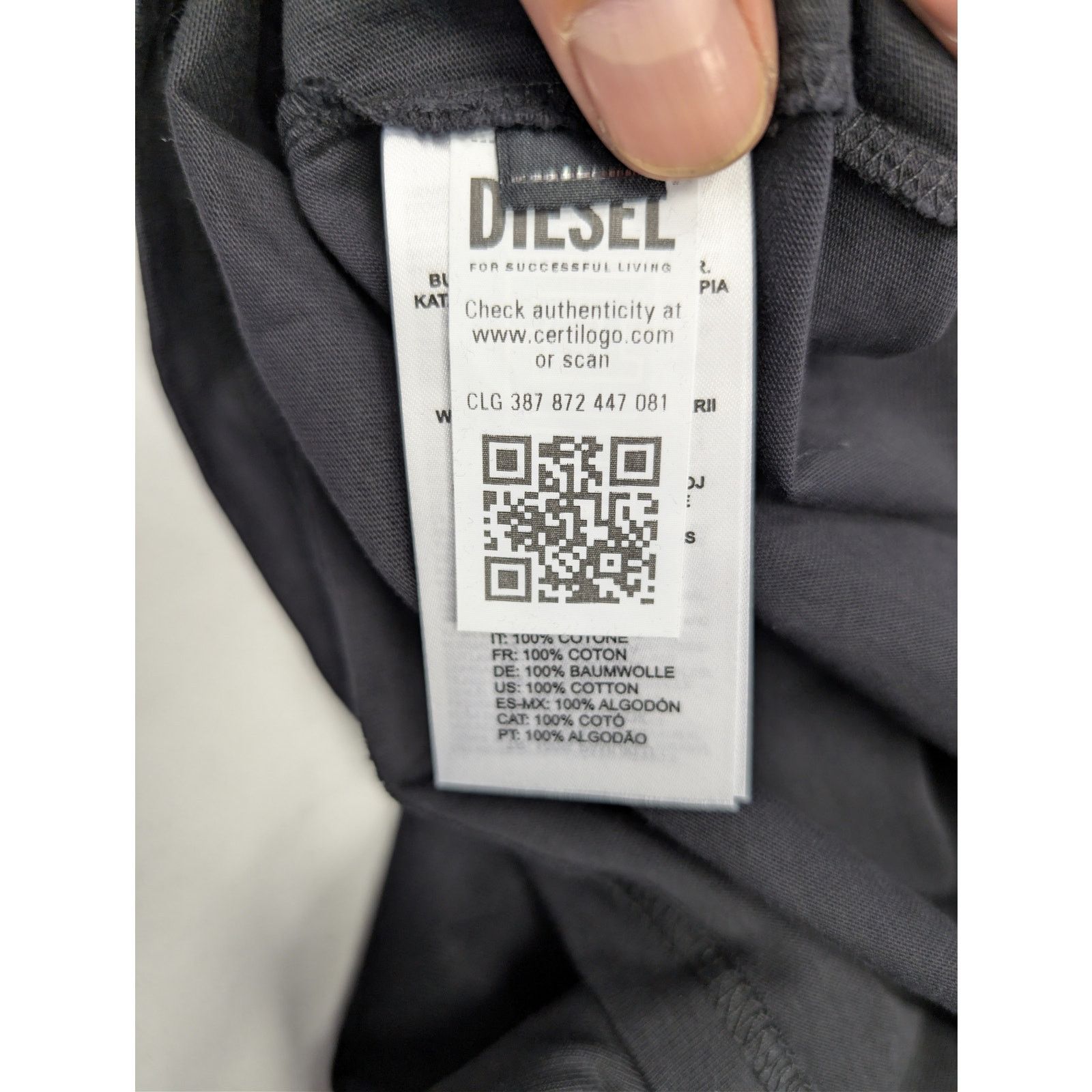 Diesel o1rshd1 T-Boxty T-shirt in black cotton jersey Size US M / EU 48-50 / 2 - 16 Thumbnail