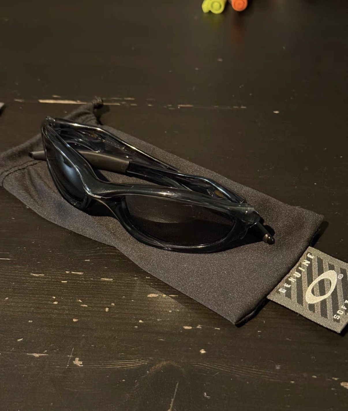 Oakley Black Sporty Sunglasses Size ONE SIZE - 7 Thumbnail