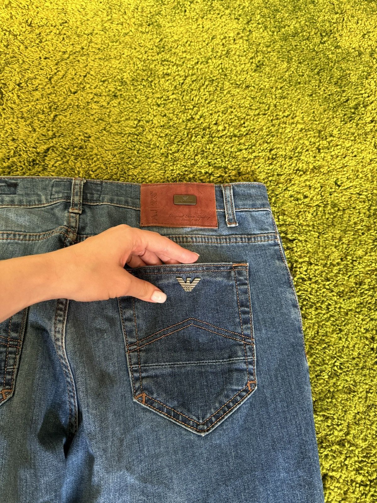 Armani × Giorgio Armani × Vintage Armani Jeans Y2K vintage jeans denim pants Size US 36 / EU 52 - 11 Thumbnail