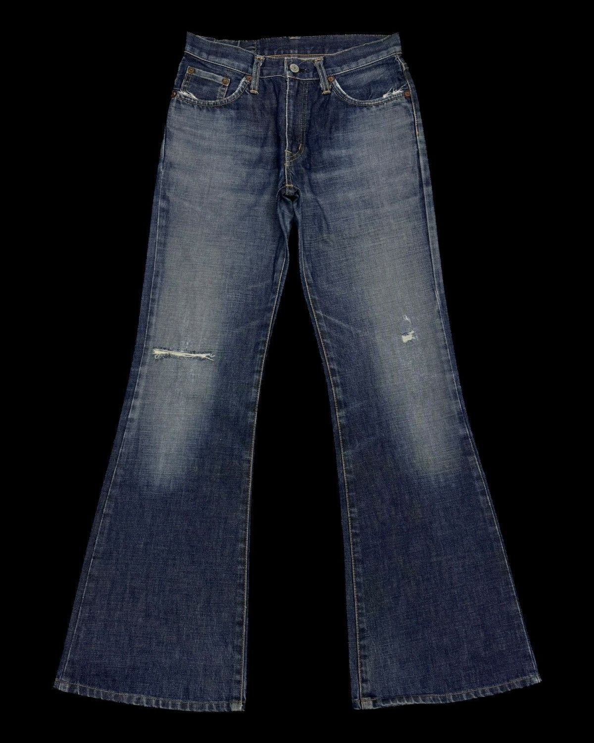 Edwin 🔥EDWIN 800sx FLARE JEANS DISTRESSED DENIM BOOTCUT JEANS Size US 28 / EU 44 - 5 Thumbnail
