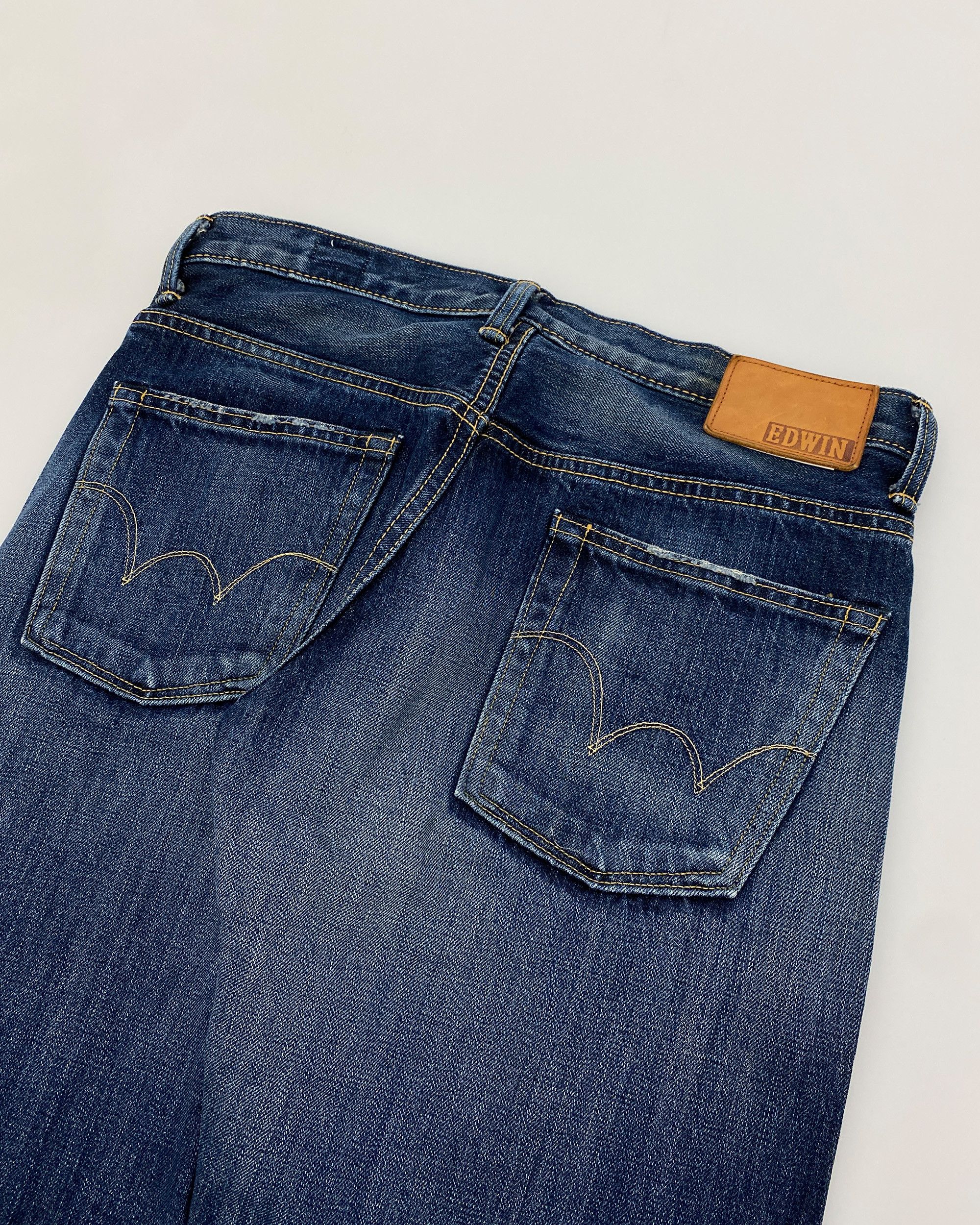 Edwin 1990s Made in Japan Regular Tapered Selvedge Denim Size 29" - 5 Thumbnail