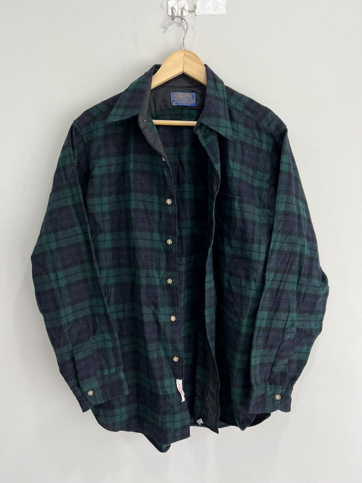 Pendleton Vintage Pendleton Plaid Button Up Shirt green Size US M / EU 48-50 / 2 - 1 Thumbnail