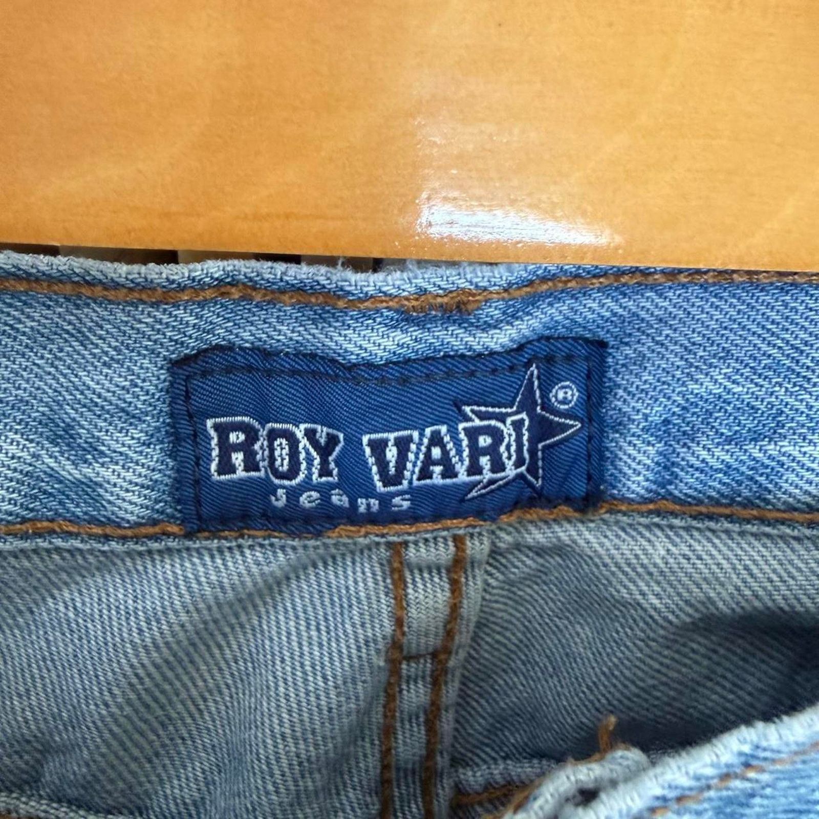 Other Vintage 90s Baggy Roy Vari Distressed Rip Jeans Size US 38 / EU 54 - 5 Thumbnail