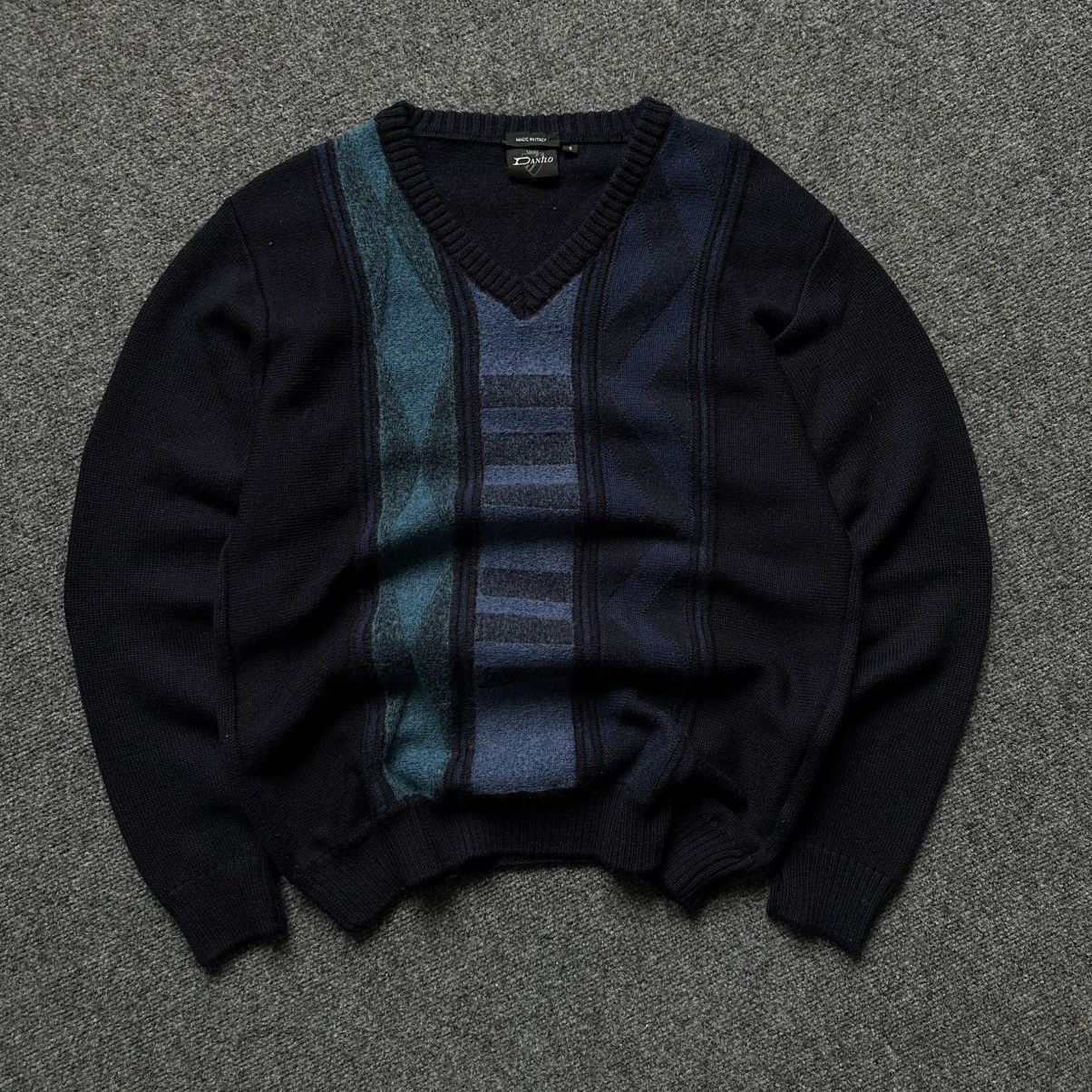 Hypebeast VTG Knit Wool V Neck Sweater Danilo Size S Y2K 00s USA Hype Size US S / EU 44-46 / 1 - 3 Thumbnail
