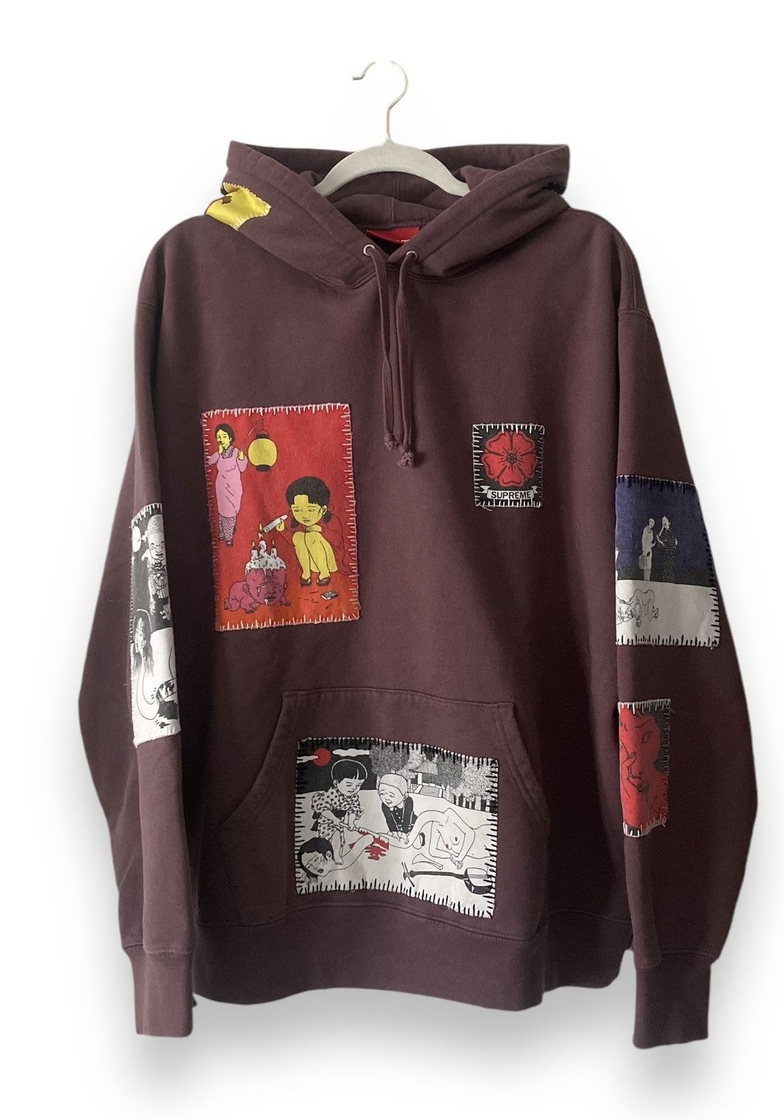 Supreme Toshio Saeki x Supreme Patchwork Hooded Sweatshirt | 3244