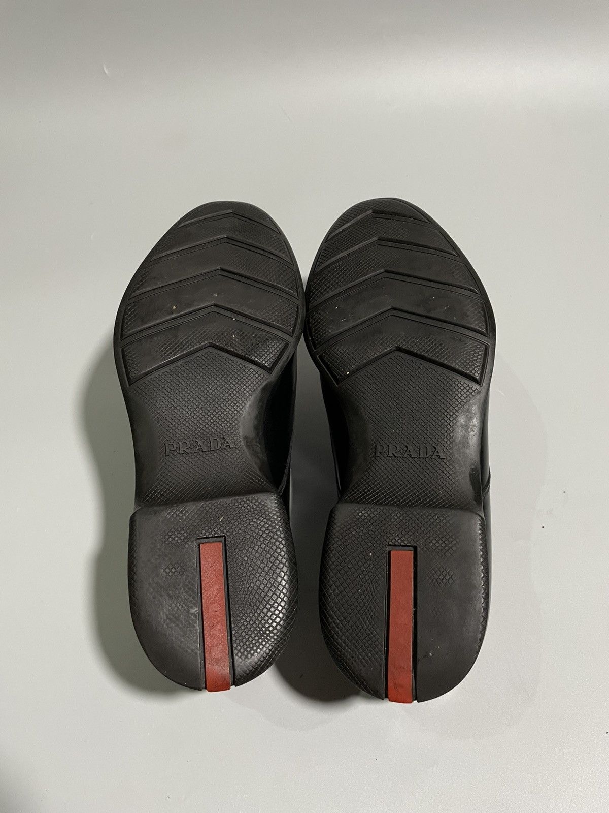 Prada Prada Black Leather Velcro Strap Derby Shoes Size US 6.5 / EU 39-40 - 8 Thumbnail