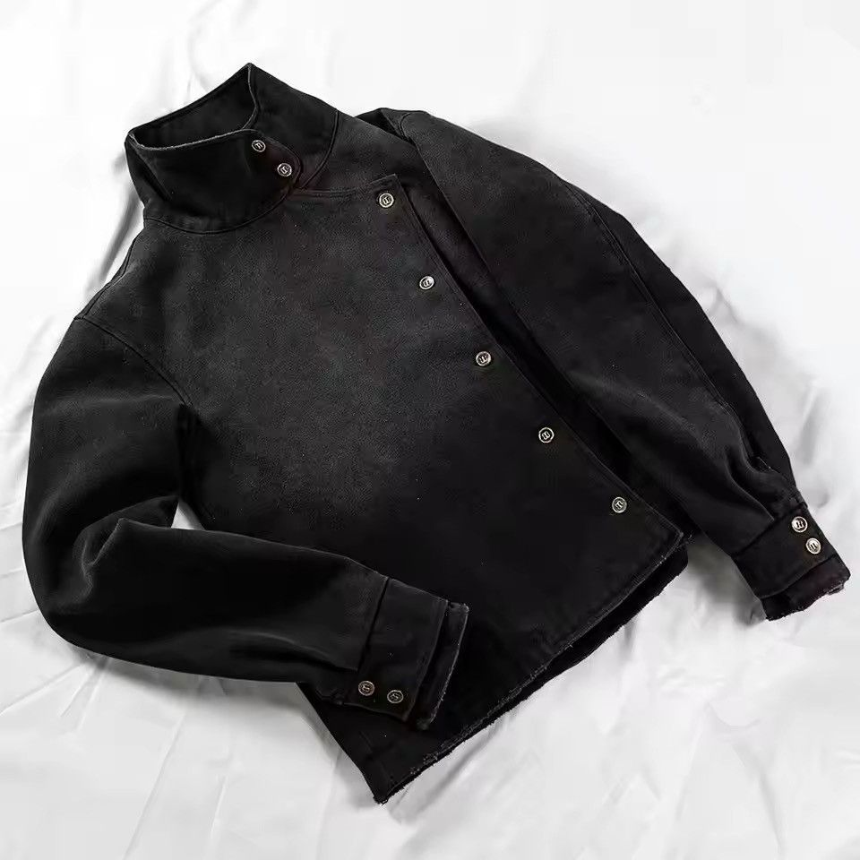 Washed Japanese Retro Y2k Fencing Jacket Vintage Style