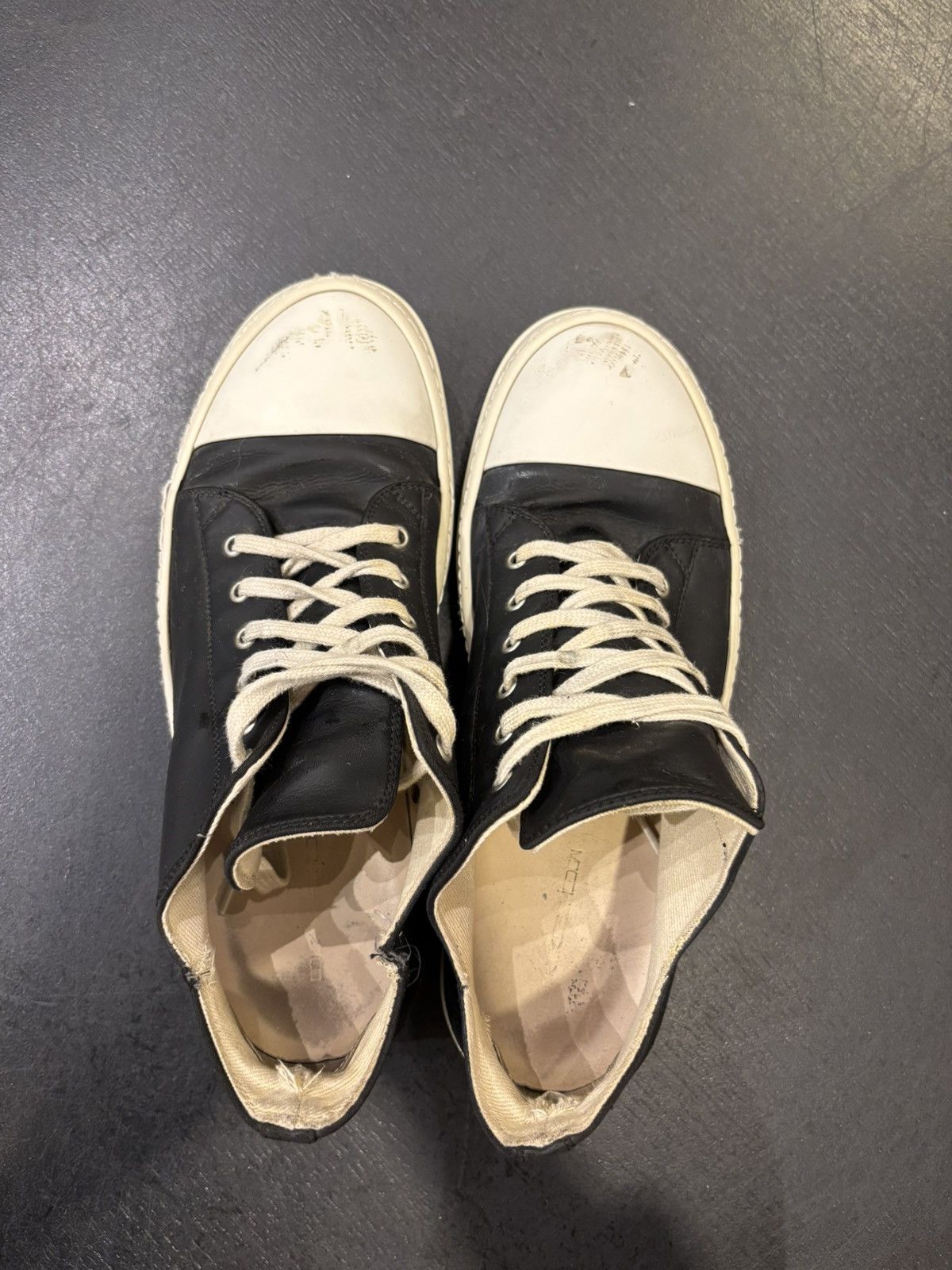 Rick Owens Rick Owens Ramone Low Black Milk Size US 11 / EU 44 - 6 Thumbnail