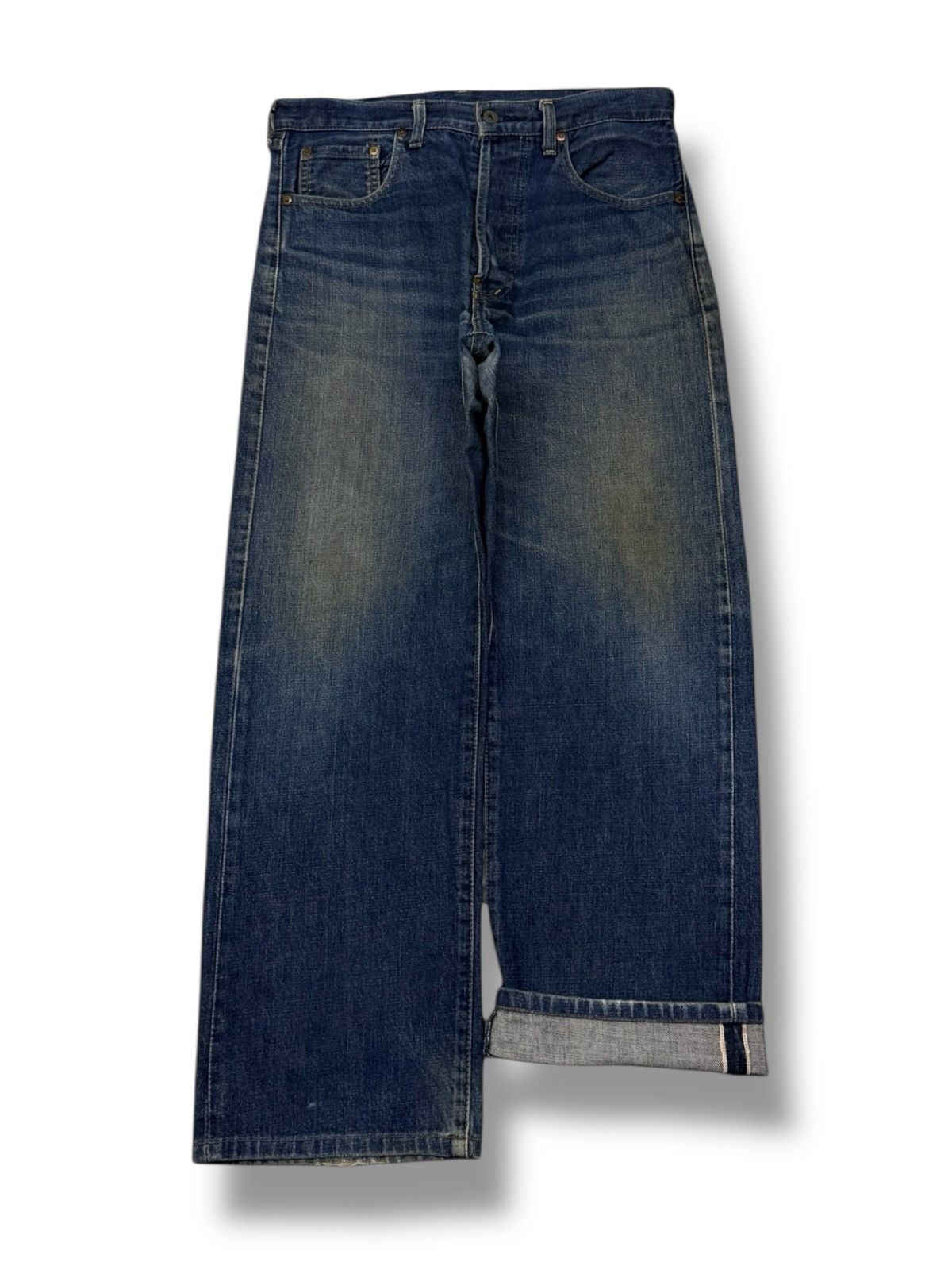 Levi's Vintage Clothing Vintage 90s Levi’s 702XX Big E Buckle Back Selvedge Denim 32 Size US 32 / EU 48 - 2 Thumbnail