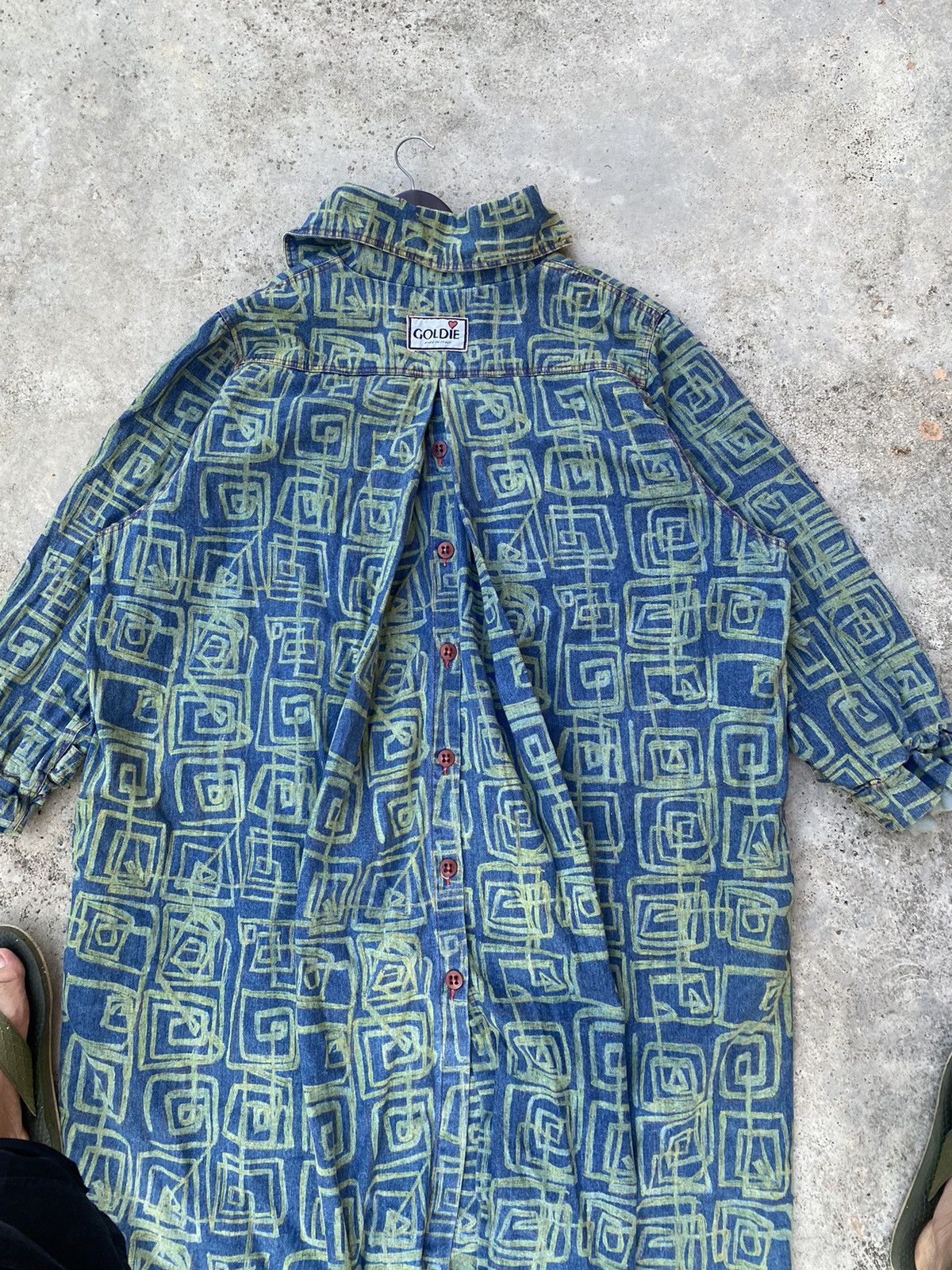 Vintage Vintage FullPrint Goldie Italy Baggy Long Jacket Size US XXL / EU 58 / 5 - 11 Thumbnail