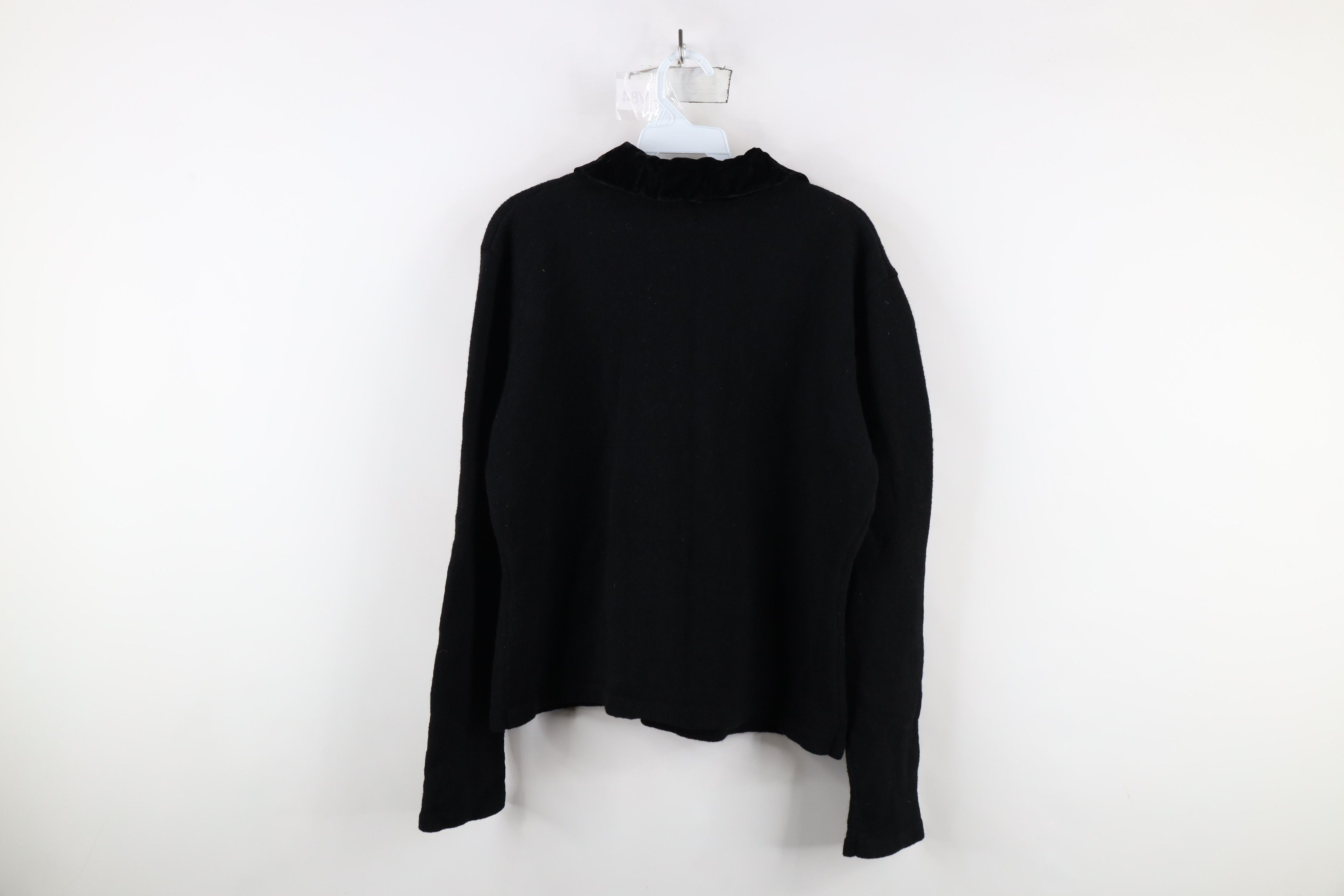 Disney × Vintage Vintage 90s Disney Mickey Mouse Wool Knit Cardigan Sweater Size L / US 10 / IT 46 - 9 Thumbnail