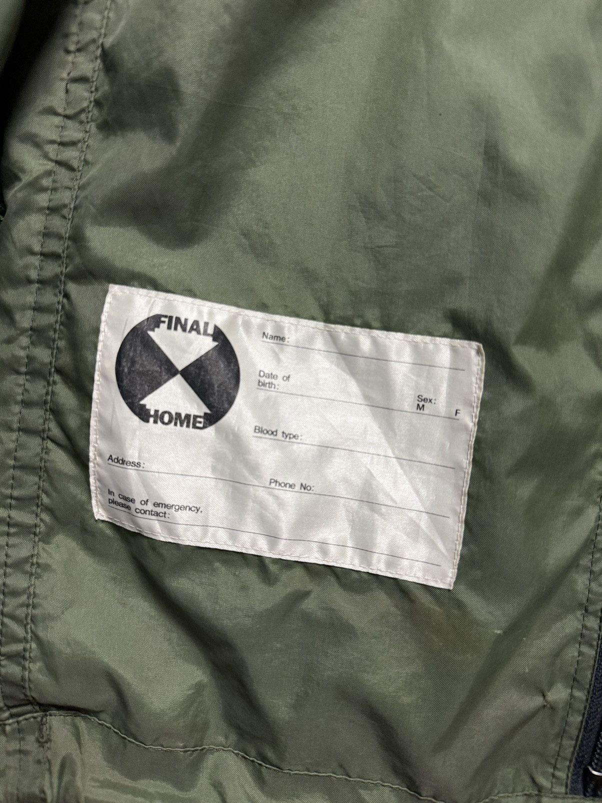 Final Home vintage FINAL HOME survival jacket Size US XL / EU 56 / 4 - 7 Thumbnail