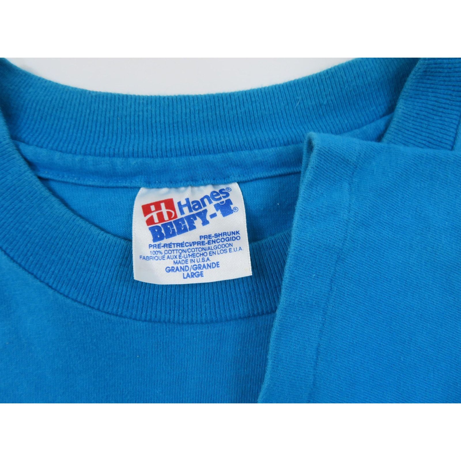 Hanes Dolphin & Turtle Graphic Blue T-Shirt Sz L 1990s Size US L / EU 52-54 / 3 - 4 Thumbnail