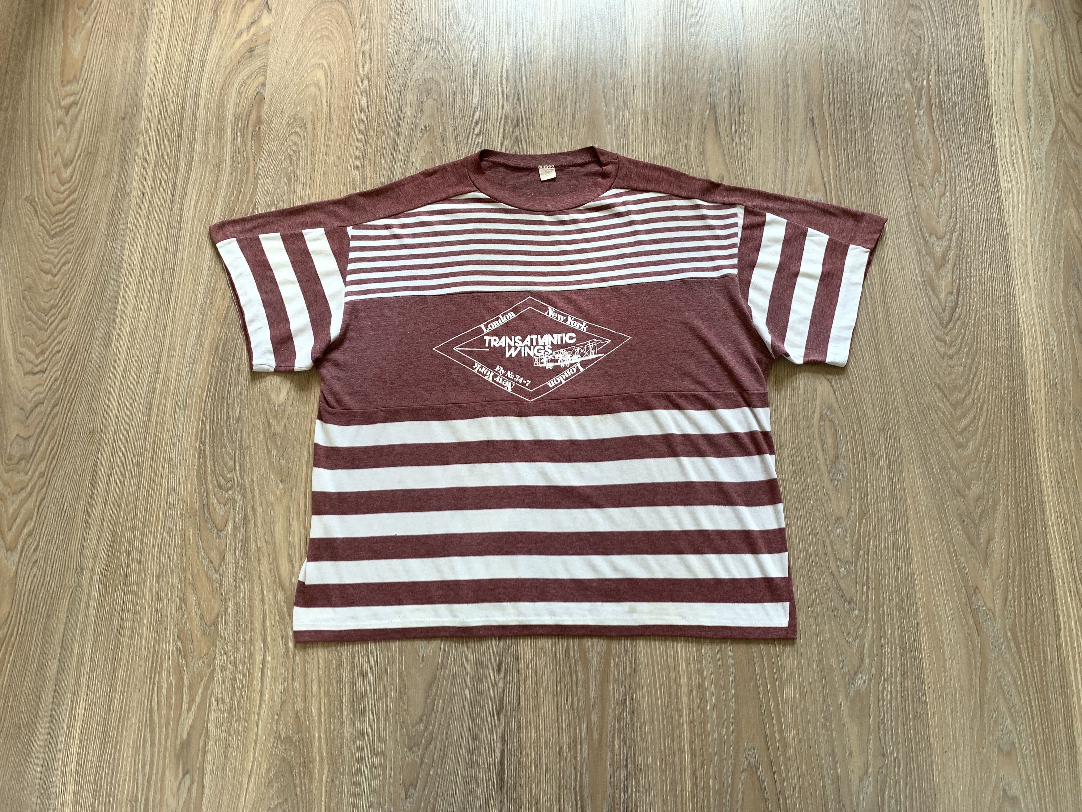 Other Transatlantic Wings London New York Cotton Stripe T Shirt Size US XL / EU 56 / 4 - 1 Thumbnail