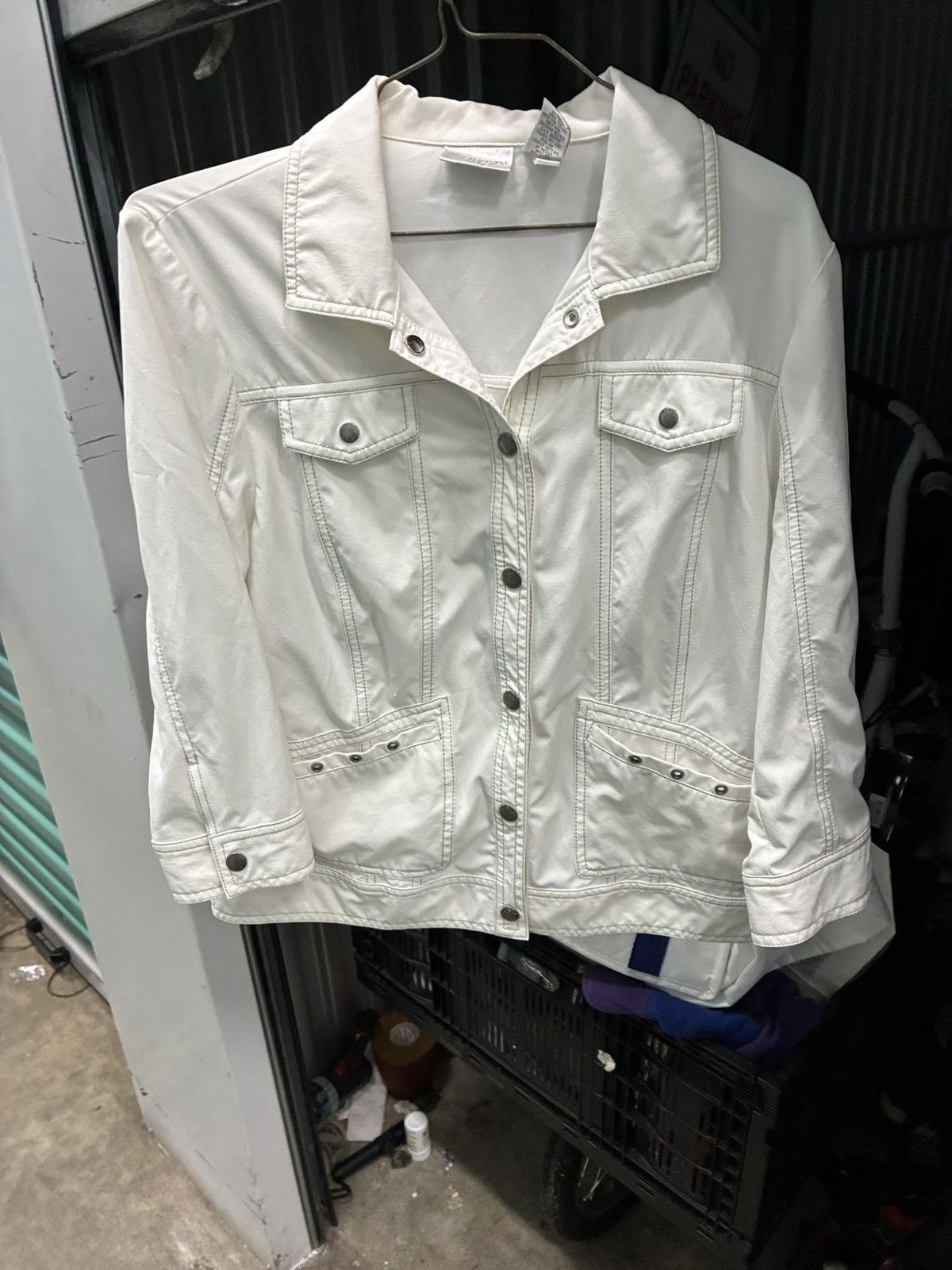 Other Eggshell Toned Light Jacket By Zenergy Size 0 Size XS / US 0-2 / IT 36-38 - 5 Thumbnail