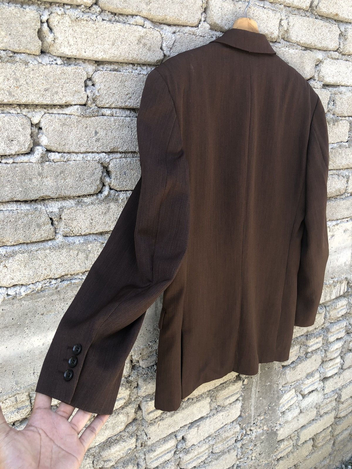 Japanese Brand Vintage Jun Men Brown Blazer’s Jacket Size US L / EU 52-54 / 3 - 6 Thumbnail