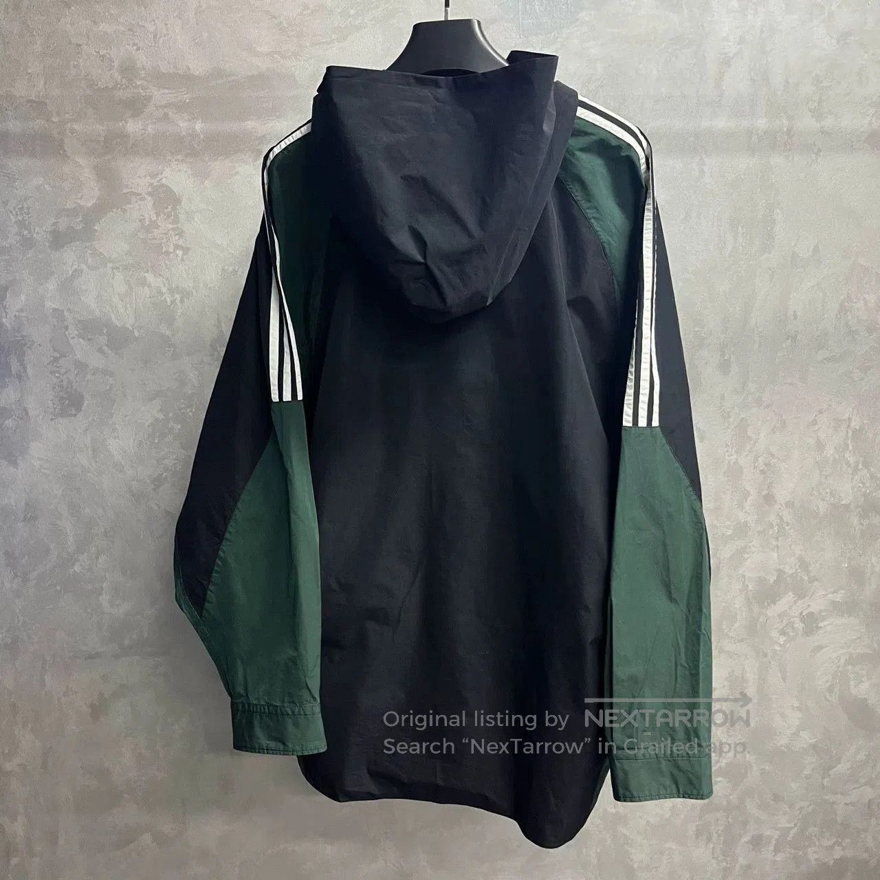 Balenciaga Balenciaga Black Green Colorblock Logo Jacket. Size US XL / EU 56 / 4 - 5 Thumbnail