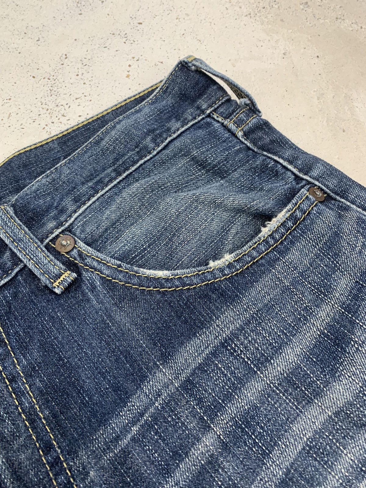Levi's × Vintage Levis 502 Sanforized Light Whisker Wash (AE21) Size US 31 - 10 Thumbnail