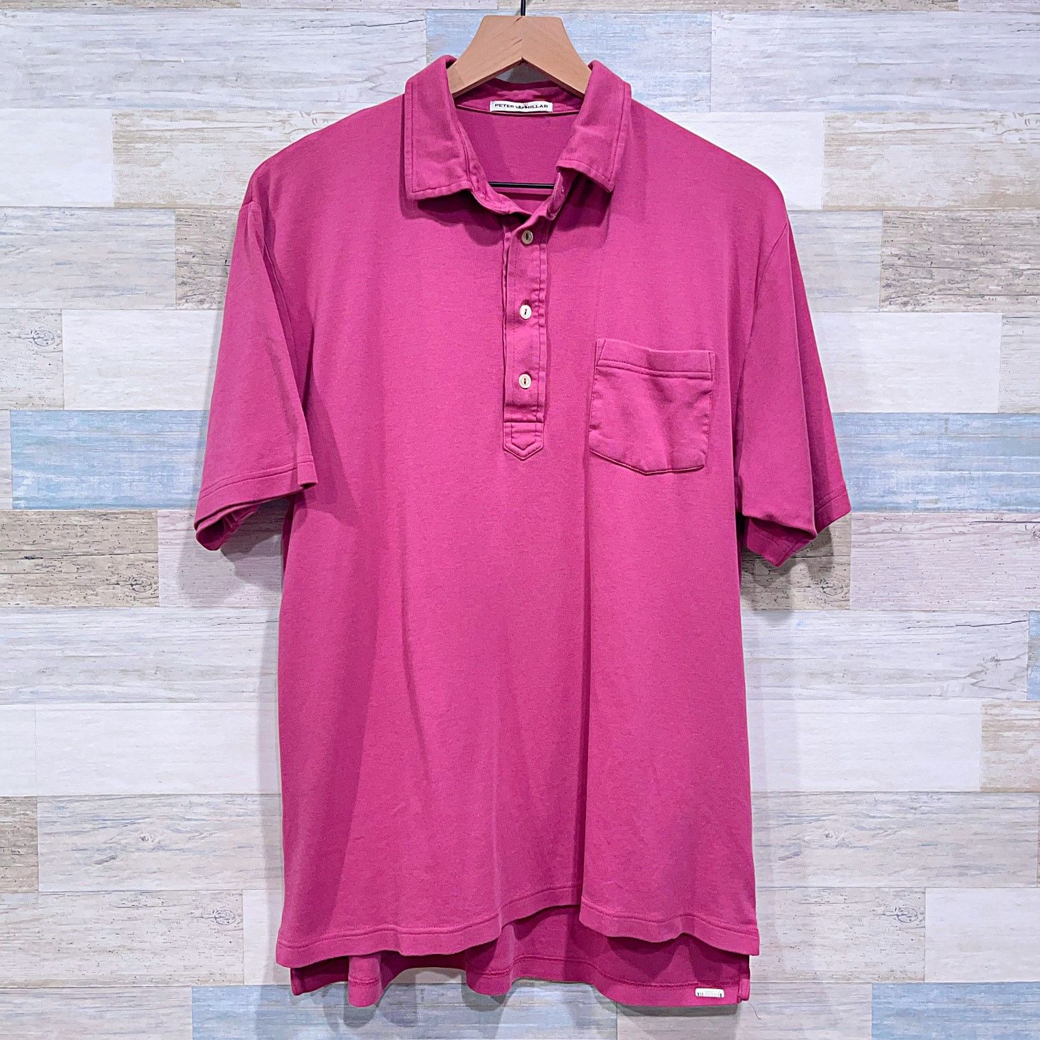 Peter Millar Peter Millar Soft Touch Golf Polo Shirt Pink Jersey Knit M Size US M / EU 48-50 / 2 - 1 Thumbnail