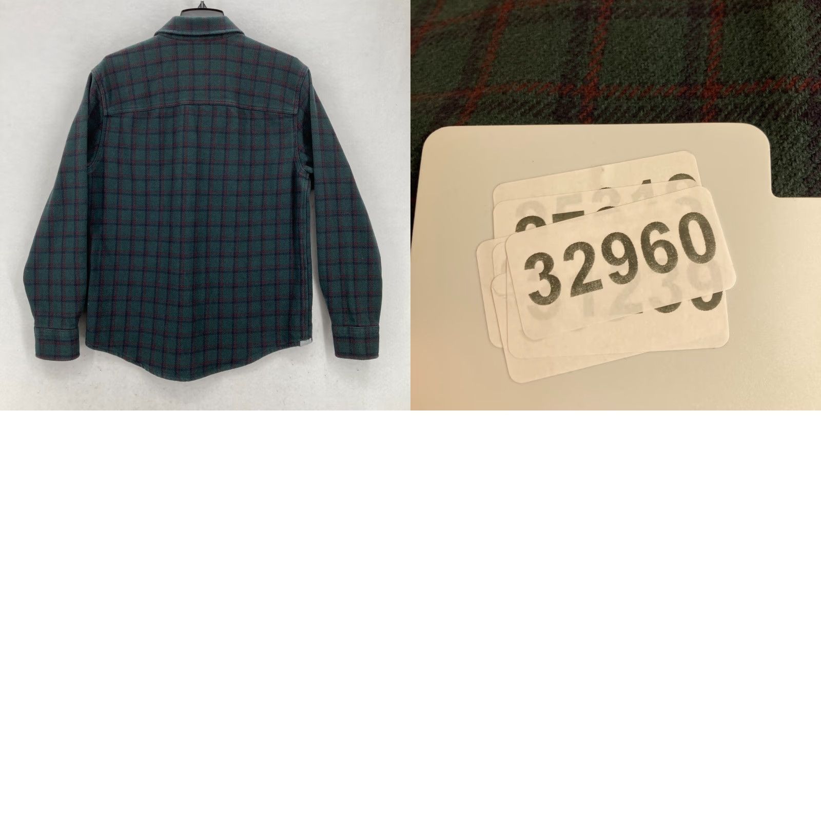 UNTUCKit UNTUCKit Bolte Flannel Shacket Shirt Mens Large Green Windowpane Plaid Outdoors Size US L / EU 52-54 / 3 - 9 Thumbnail
