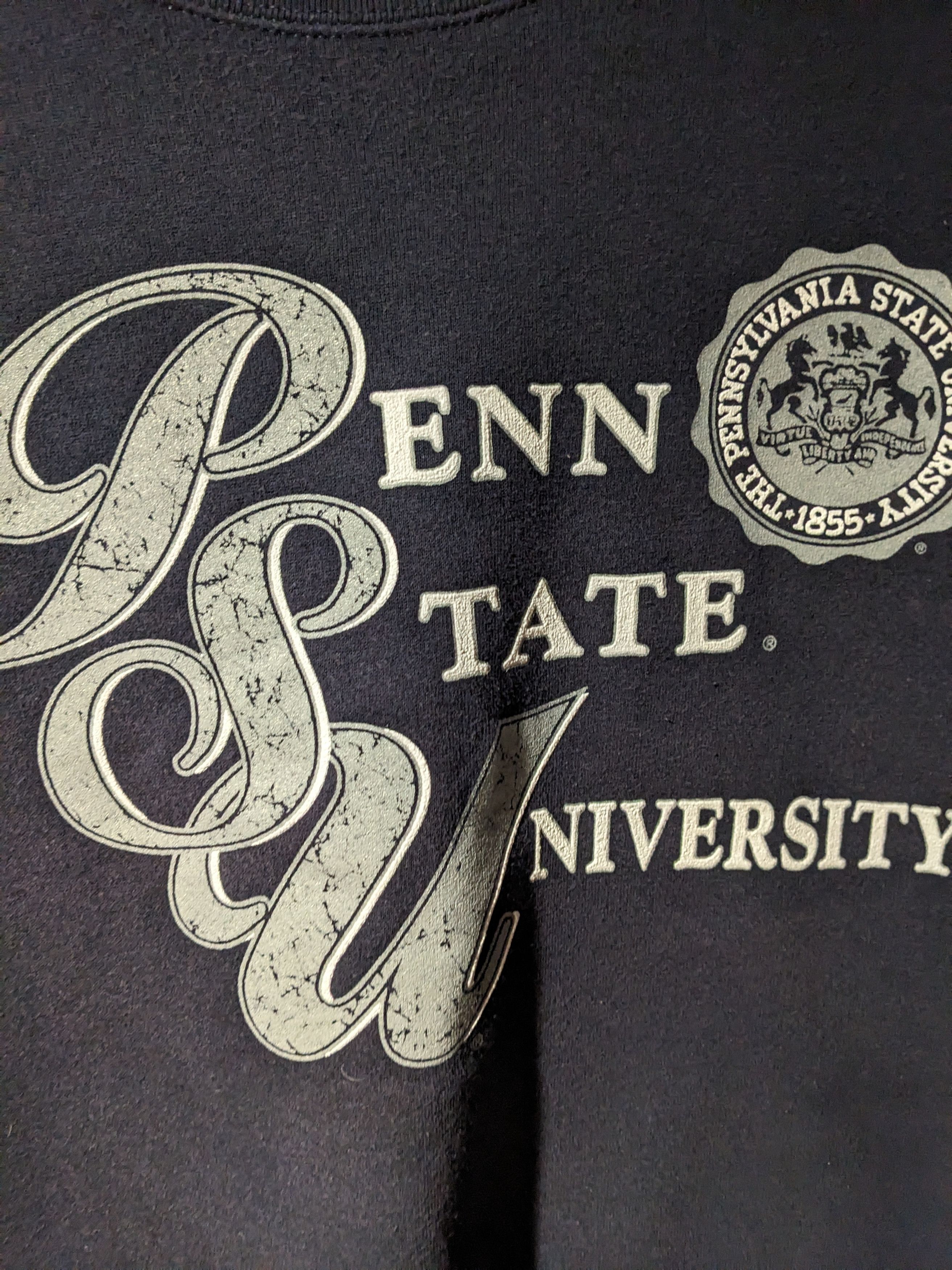 Vintage Vintage 90s Penn State Nittany Lion College Sweatshirt Size US M / EU 48-50 / 2 - 2 Thumbnail