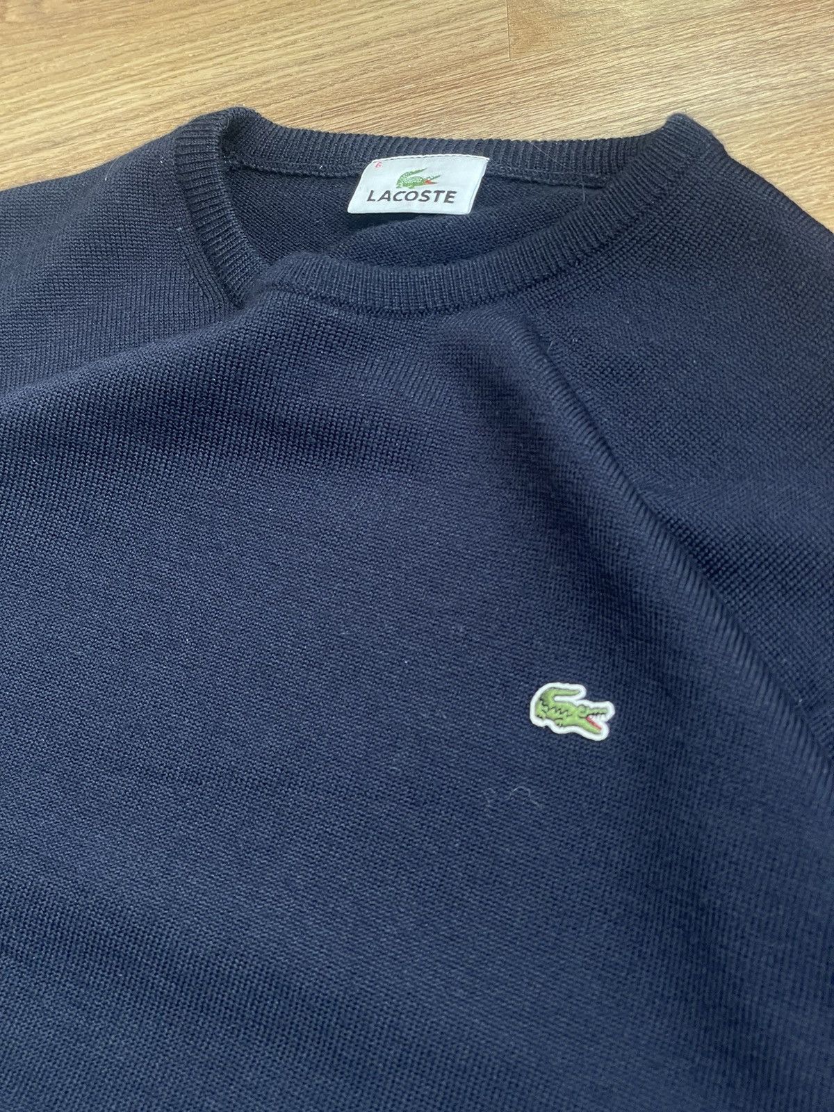 Japanese Brand × Lacoste Luxury Lacoste chest logo sweater Size US L / EU 52-54 / 3 - 4 Thumbnail