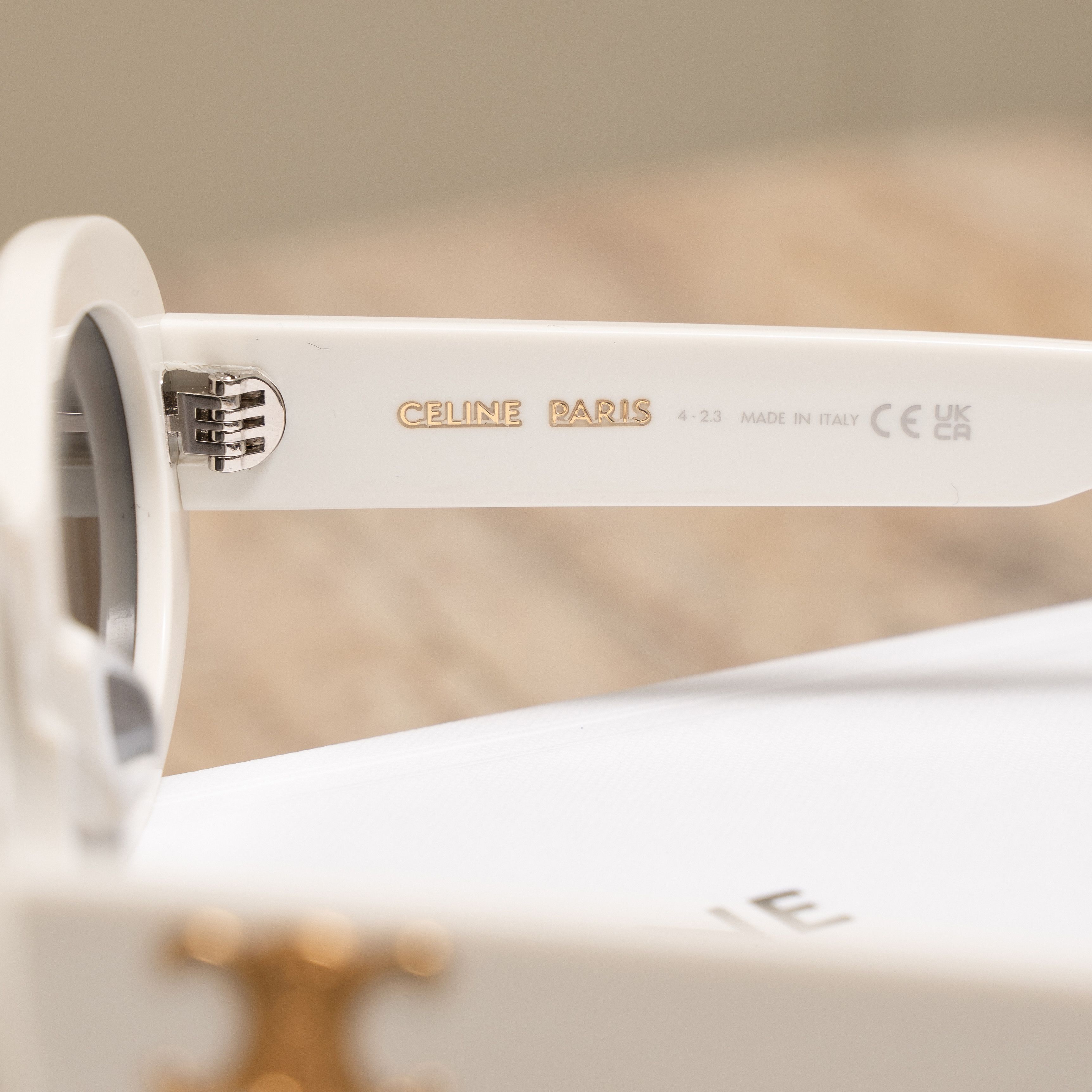 Celine CELINE Oval Sunglasses WHITE Size ONE SIZE - 3 Thumbnail