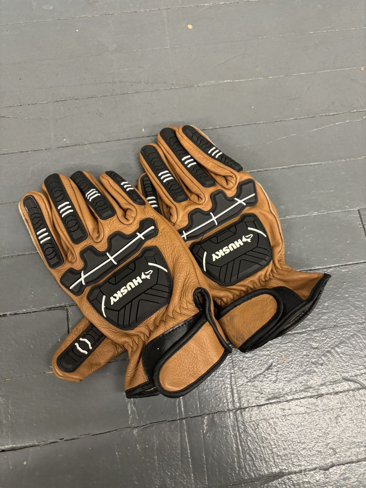 GOREWEAR Husky motorcycle leather gloves Size ONE SIZE - 4 Thumbnail