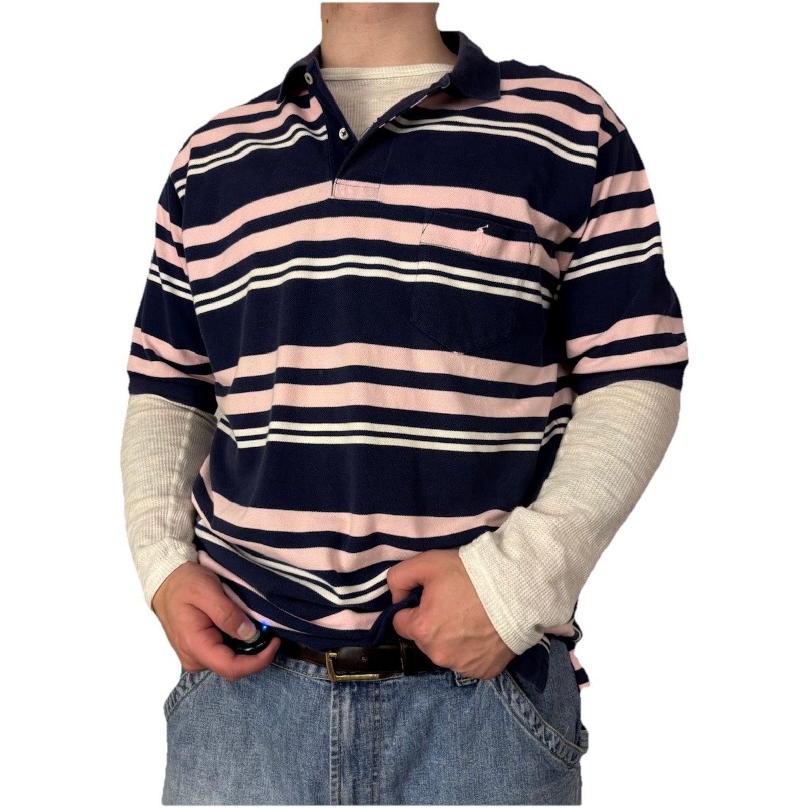 Ralph Lauren Ralph Lauren Polo Striped Mens XL Polo Shirt Size US XL / EU 56 / 4 - 1 Thumbnail