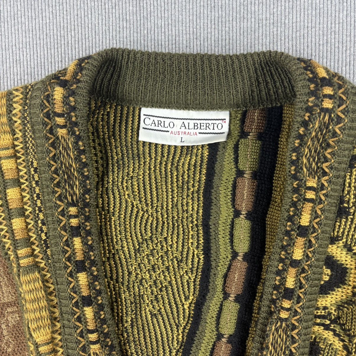 Other Coogi style cardigan Carlo Alberto Cable Knit L Size US L / EU 52-54 / 3 - 3 Thumbnail