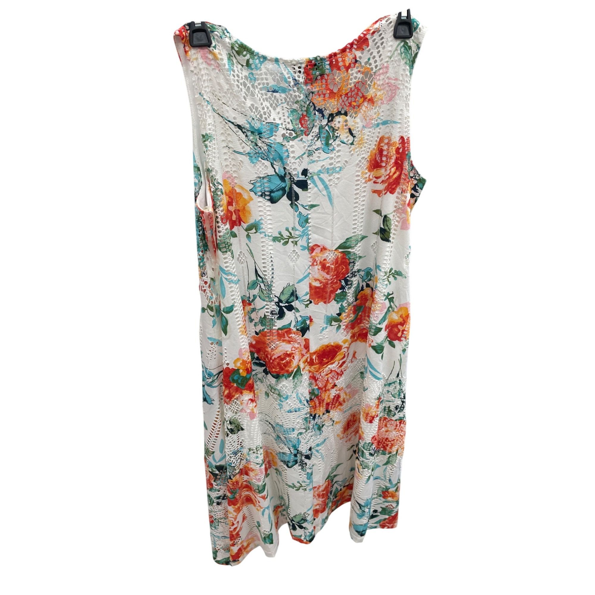 Other One World Womens orange tan Floral Sleeveless lined lace dr Size M / US 6-8 / IT 42-44 - 11 Thumbnail
