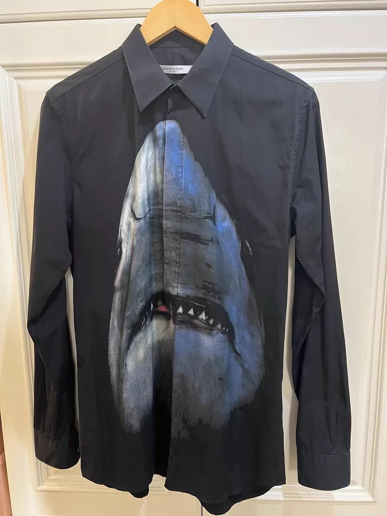 Givenchy Shark Print Long Sleeve Shirt dmc