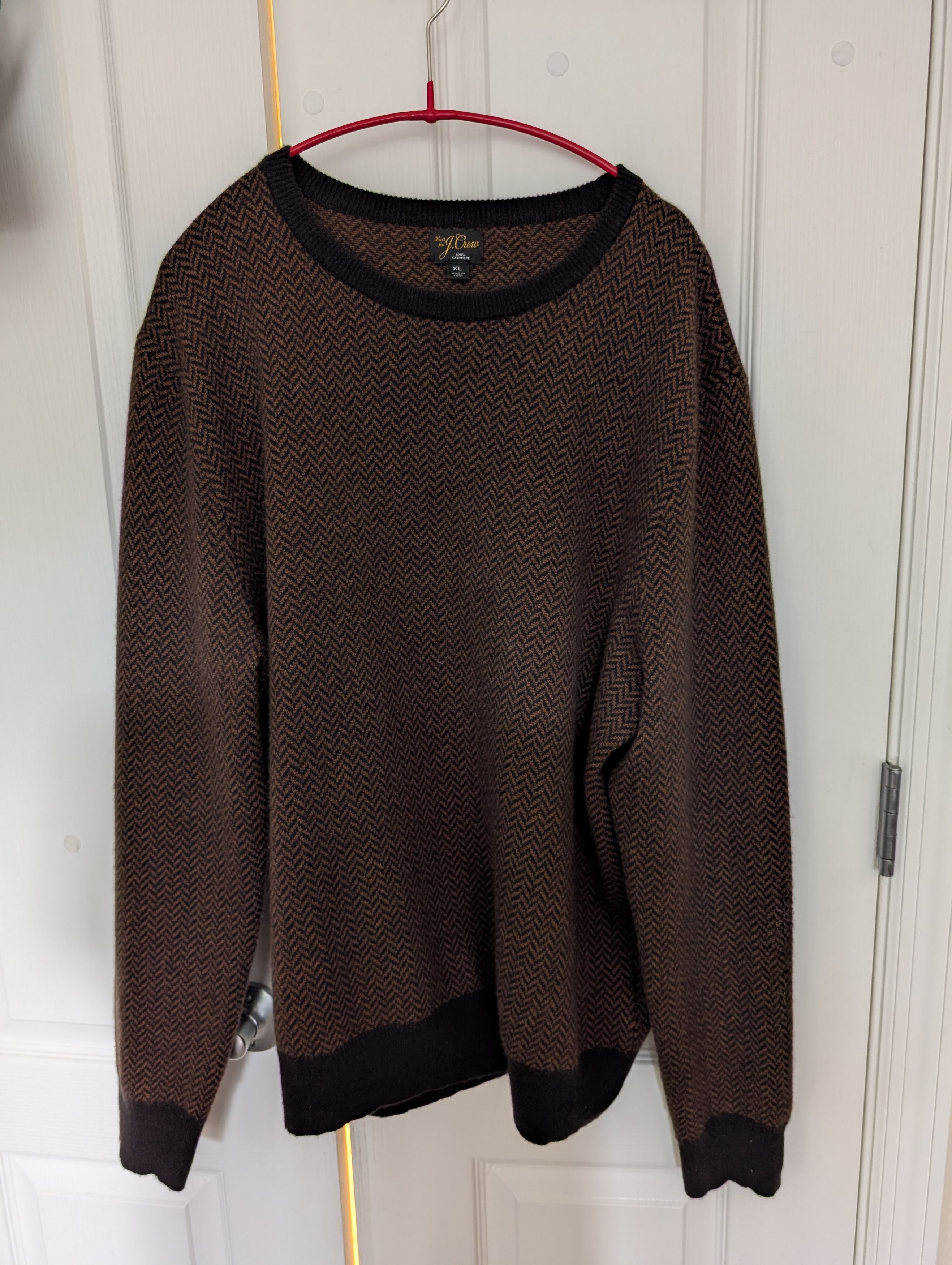 J.Crew Jcrew cashmere Houndstooth Sweater Size US XL / EU 56 / 4 - 1 Thumbnail