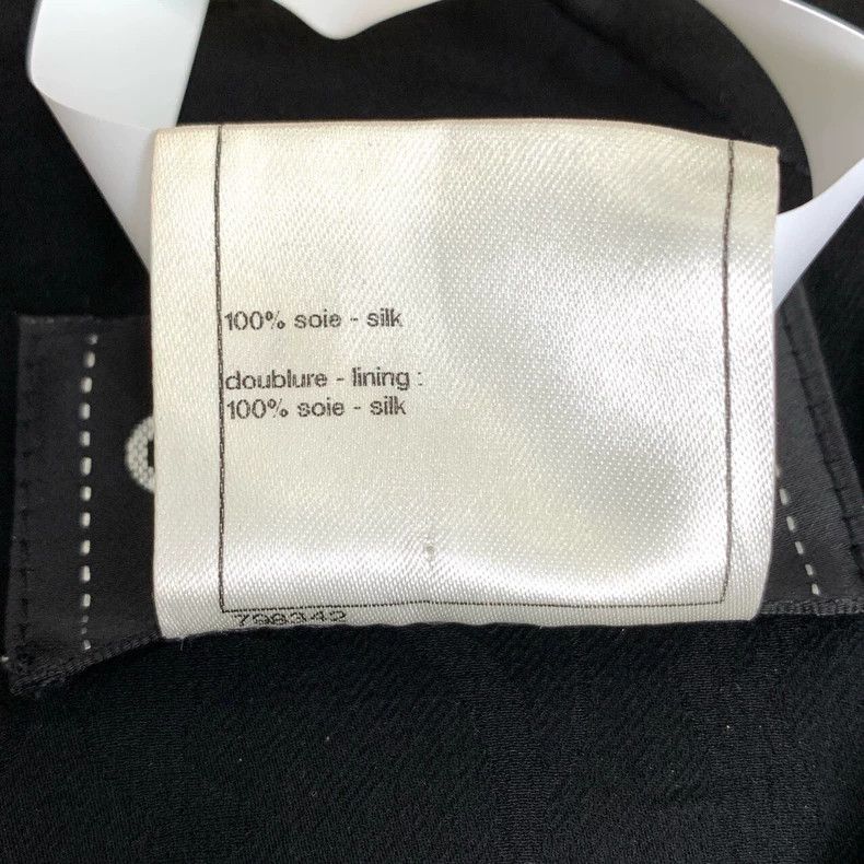 Chanel Chanel Black round-neck silk short-sleeved dress 2506-Nexta Size XS / US 0-2 / IT 36-38 - 6 Thumbnail
