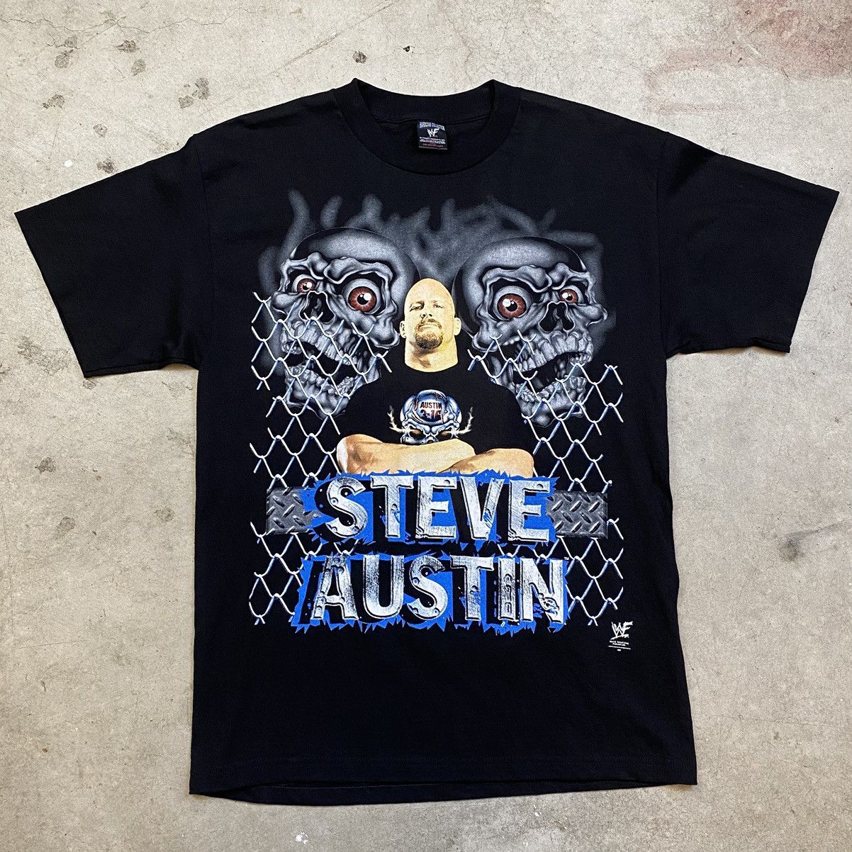 Vintage × WWF Vintage WWF Stone Cold Steve Austin T Shirt L 1999 Size US L / EU 52-54 / 3 - 3 Thumbnail
