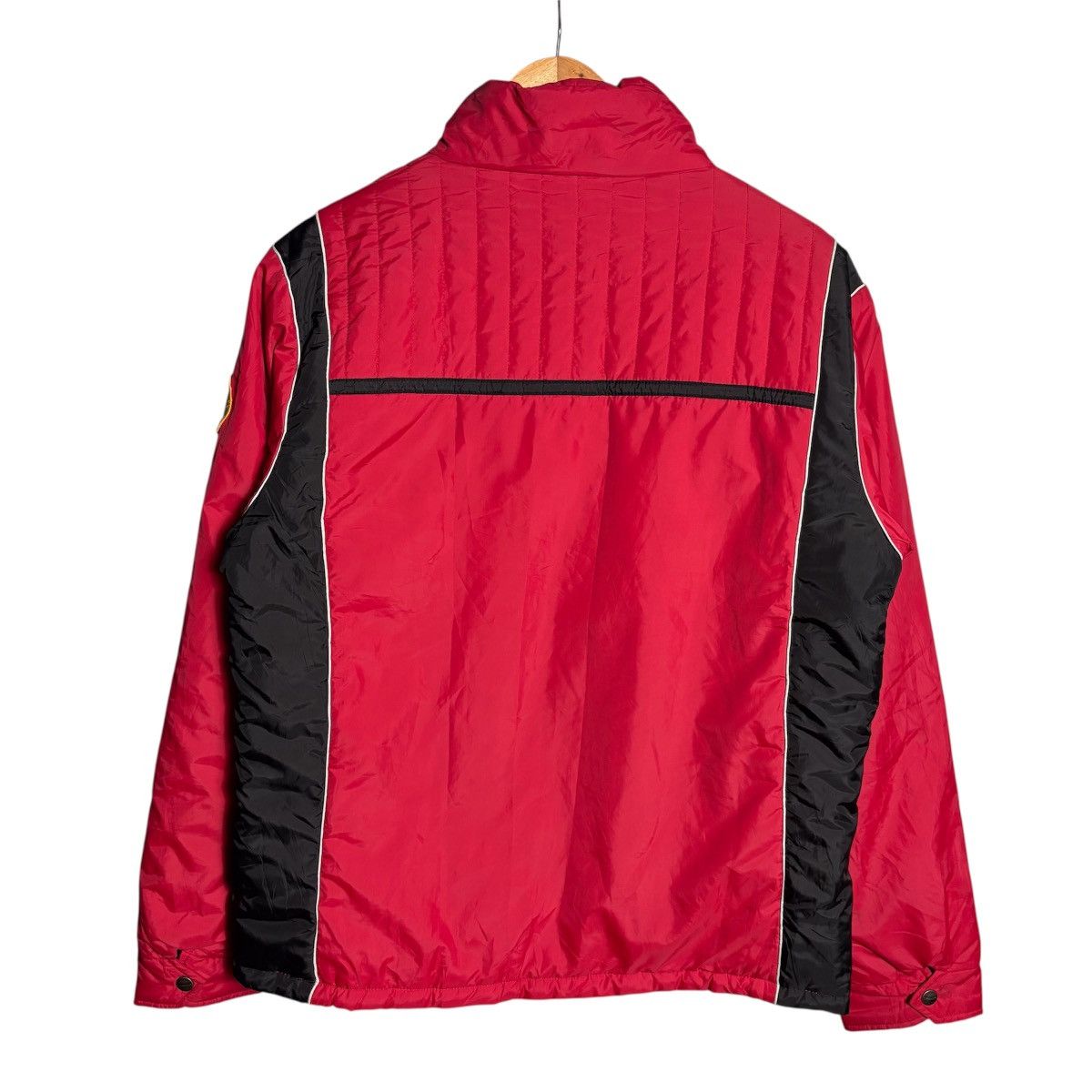 Carhartt Vintage Carhartt Hard At Work Puffer Patchwork Racing Jacket Size US XL / EU 56 / 4 - 2 Thumbnail