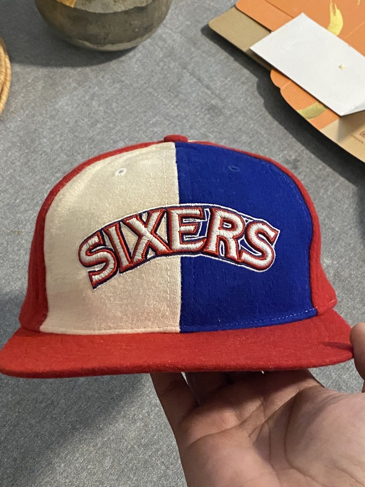 Twins Enterprise Inc. × Vintage VINTAGE 90’s PHILADELPHIA 76rs FITTED CAP Size ONE SIZE - 4 Thumbnail