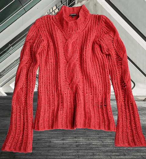 Ann Demeulemeester Single braid loose knit sweater Size XS / US 0-2 / IT 36-38 - 2 Thumbnail